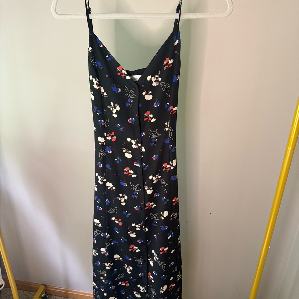 Floral Black Dress